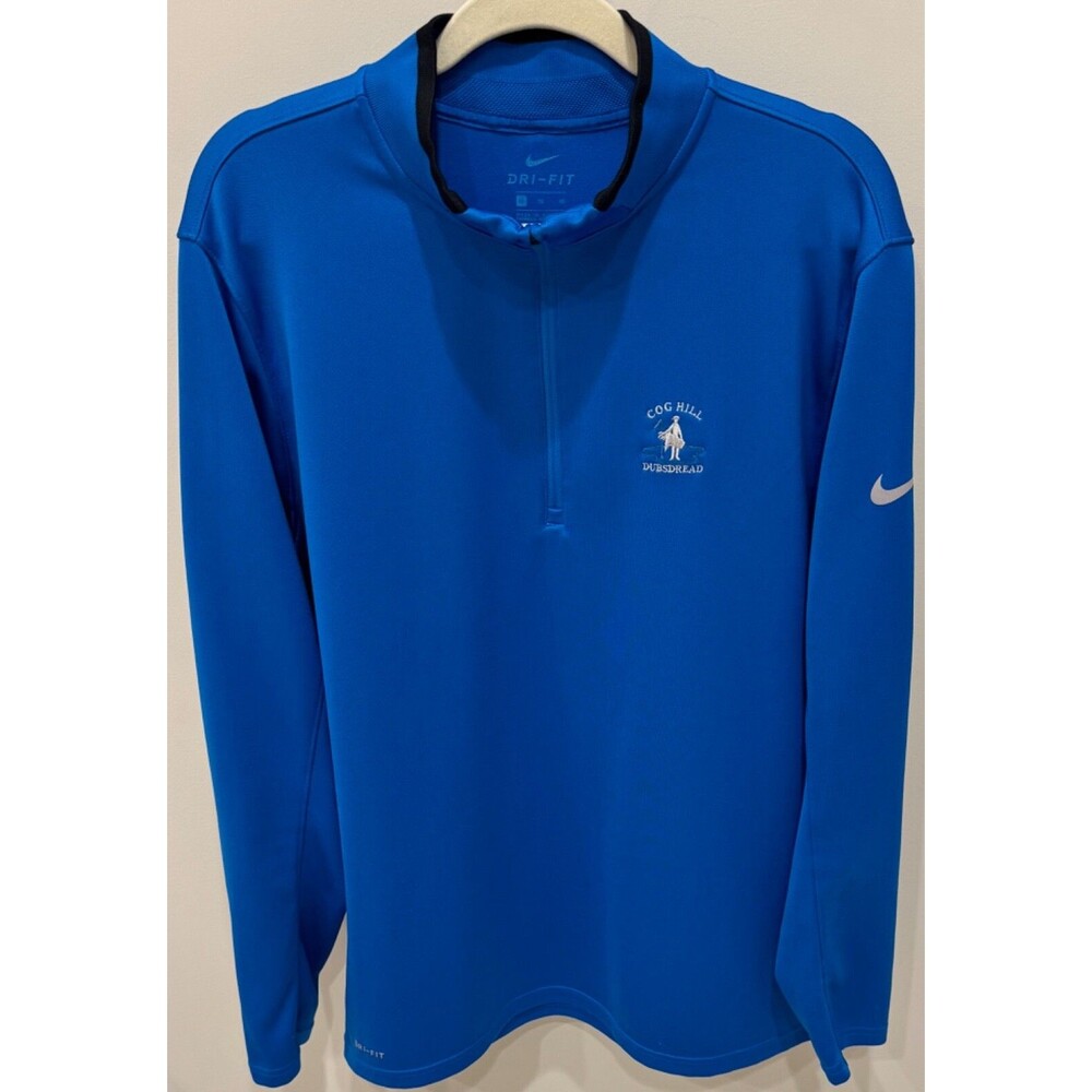 Cog Hill Dubsdread - Nike Dri-Fit 1/4 Zip Pullover - Men's Size XL - Blue